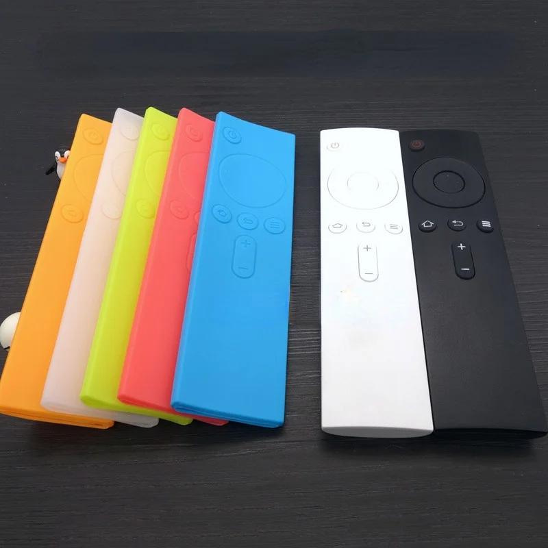 Custodia protettiva in silicone SOLO per Xiaomi telecomando 2022 Mi TV Stick 4K Box XMRM-M2, NON adatto per telecomando MI Box S o Mi TV modello 4X /4A, cover per telecomando skin-friendly (Nero