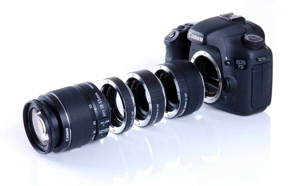 Макро AF металлический Удлинитель Набор Автофокус ttl экспозиция DSLR камера адаптер кольцо 12 мм 20 мм 36 мм комплект для Canon EF EF-S объектив EFS