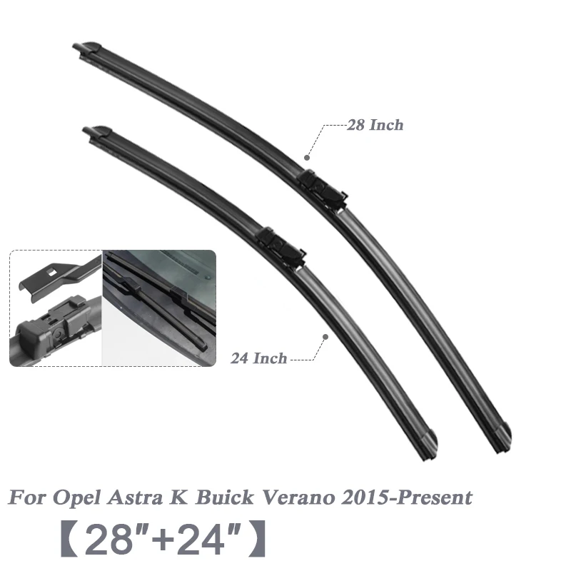 For Verano 15-20 2" 26" Автомобиль Стайлинг U бескаркасные Bracketless резиновые лезвия очистителей лобового стекла автомобиля для Opel Insignia Buick Regal Astra Mokka Encore - Цвет: For Verano 15-20
