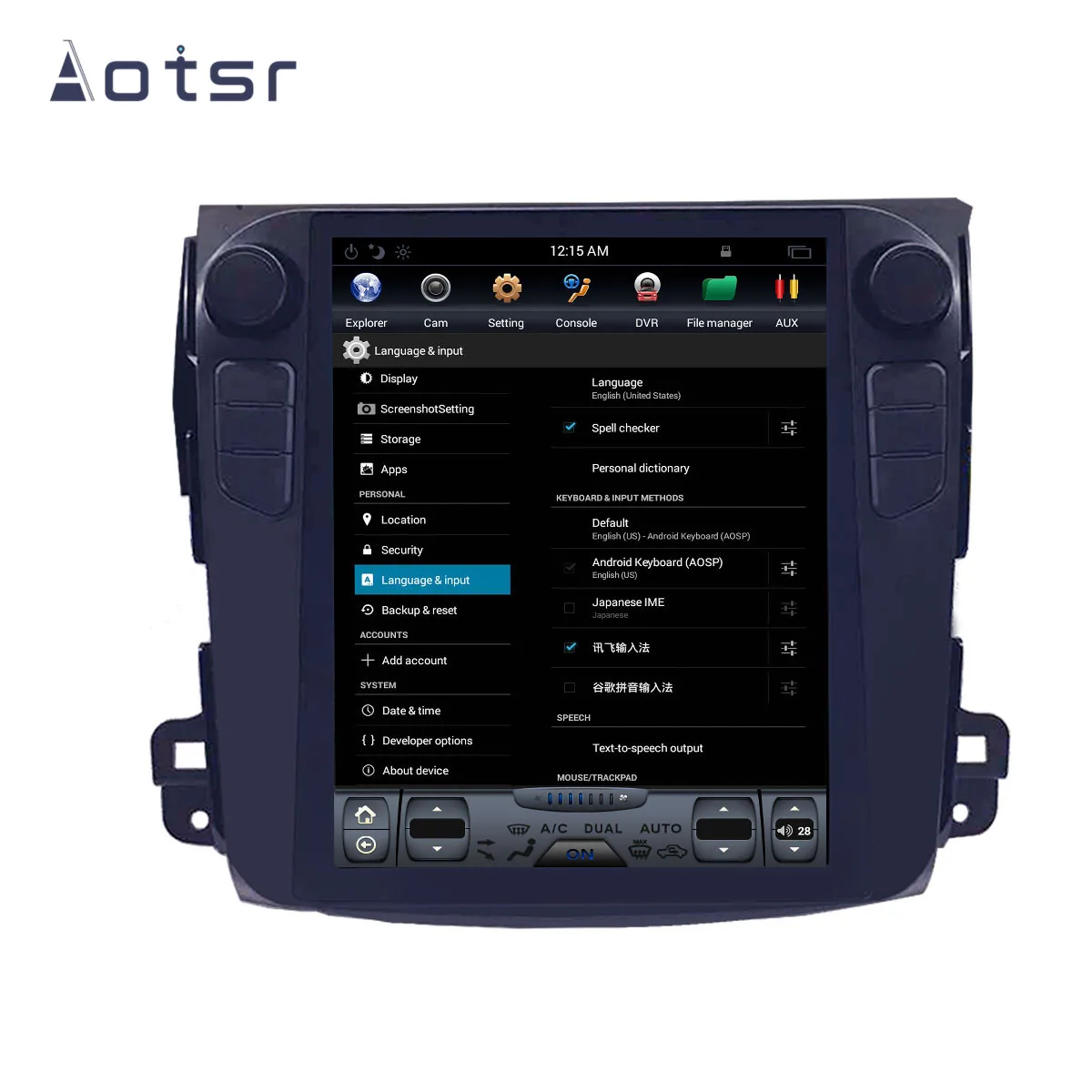 AOTSR 10,4 дюймов Android 8,1 чистый стиль Tesla автомобильный gps-навигатор для Mitsubishi Outlander 2006-2011 мультимедийный плеер аудио wifi