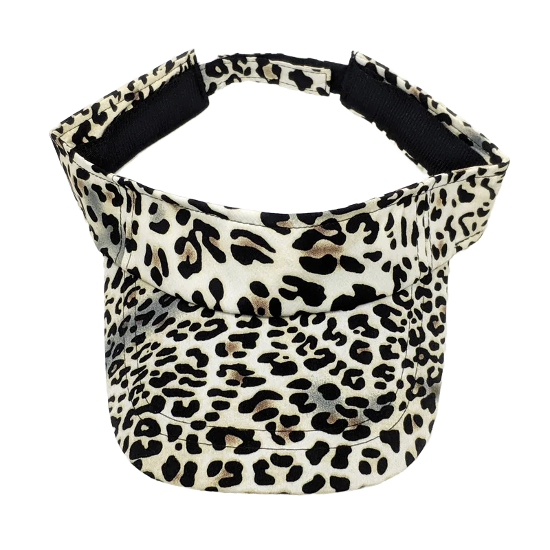 Daily Cap Fashion Summer Visor Hat Leopard Print Women Visor Cap Sun Protection for Ladies 3