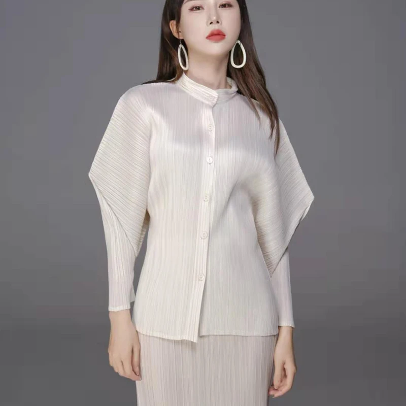 Changpleat 2020 новинка женские топы блузка базовая Miyak плиссированная модная
