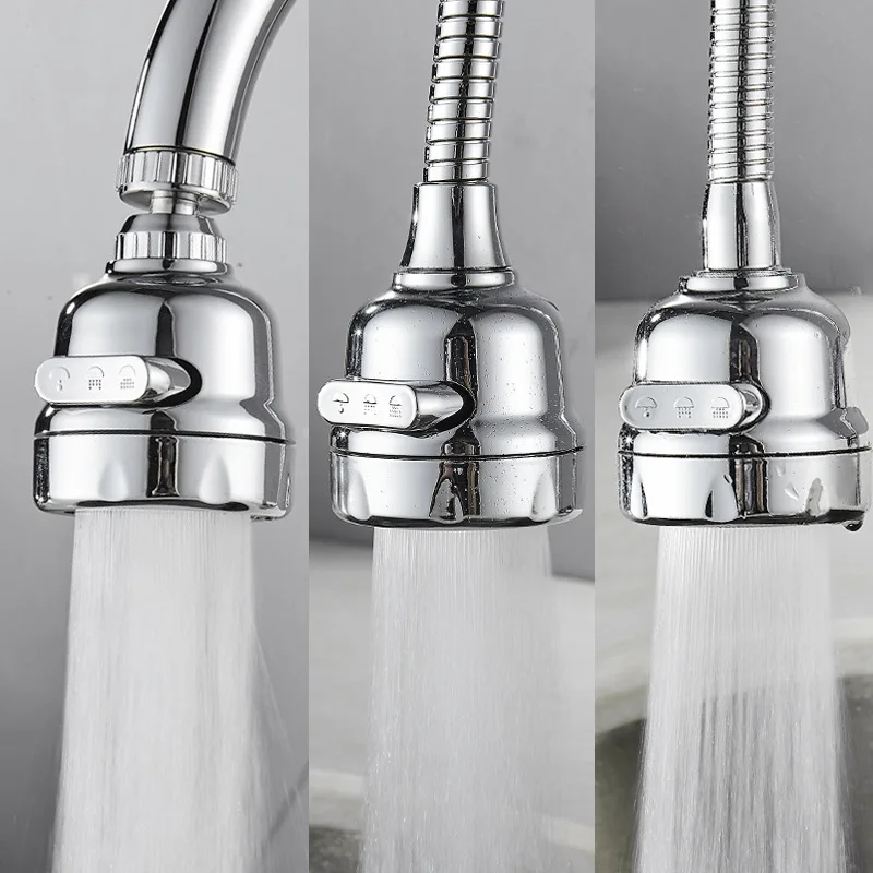 Tap Aerator 360 Degree Rotation Universal Splash-proof Water Saving Faucet Head Pressurized Bathroom Filter Foamer Aerators