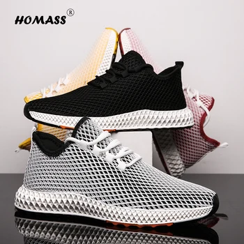 

PUIMENTIUA Men Vulcanized Shoes Summer Sneakers Breathable Casual Shoes Mesh Flats Shoe Outdoor Shoes