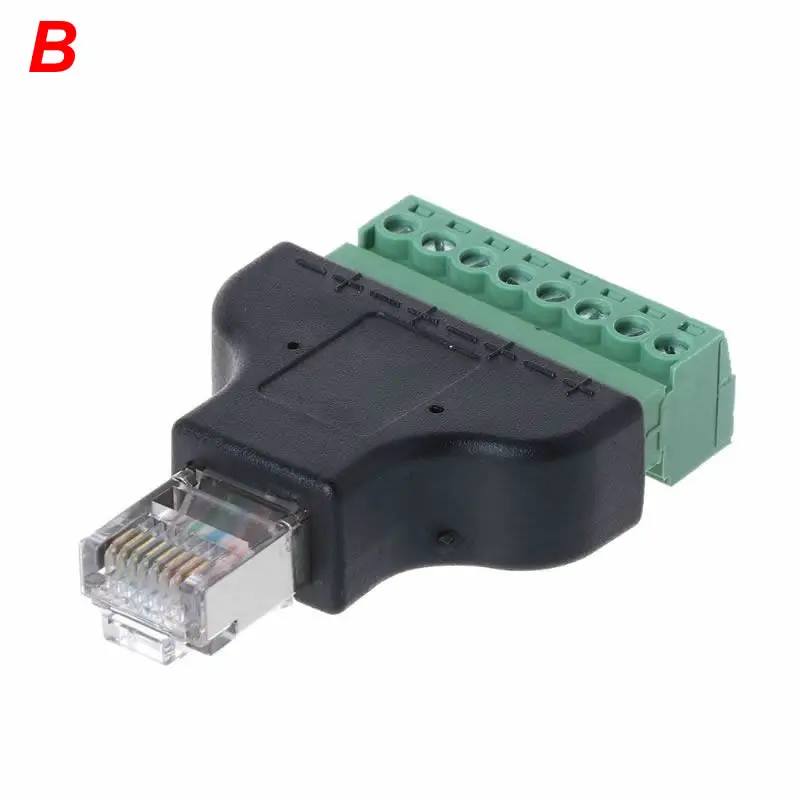 Сетевой разъем RJ45 сетевой кабель модульный разъем CAT6 8P8C Ethernet разъем конец - Цвет: B
