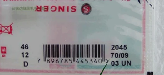 SINGER AGULHAS AGUJAS Needles Size 2045 #70/9 #80/11 #90/14 #100/16 #110/18 for VIKING  juki brother bernina pfaff elna janome Garment Labels