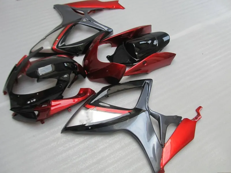 Набор обтекателей для мотоциклов GSXR600 750 K6 06 07 GSXR 600 GSXR750 2006 2007 АБС пластик красный
