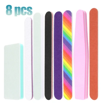 

Nail File Manicure Set Buffer Nail Art Accessories Tools lime a ongle Nail Care Files 100/180 Sanding Block for Dropshipping New