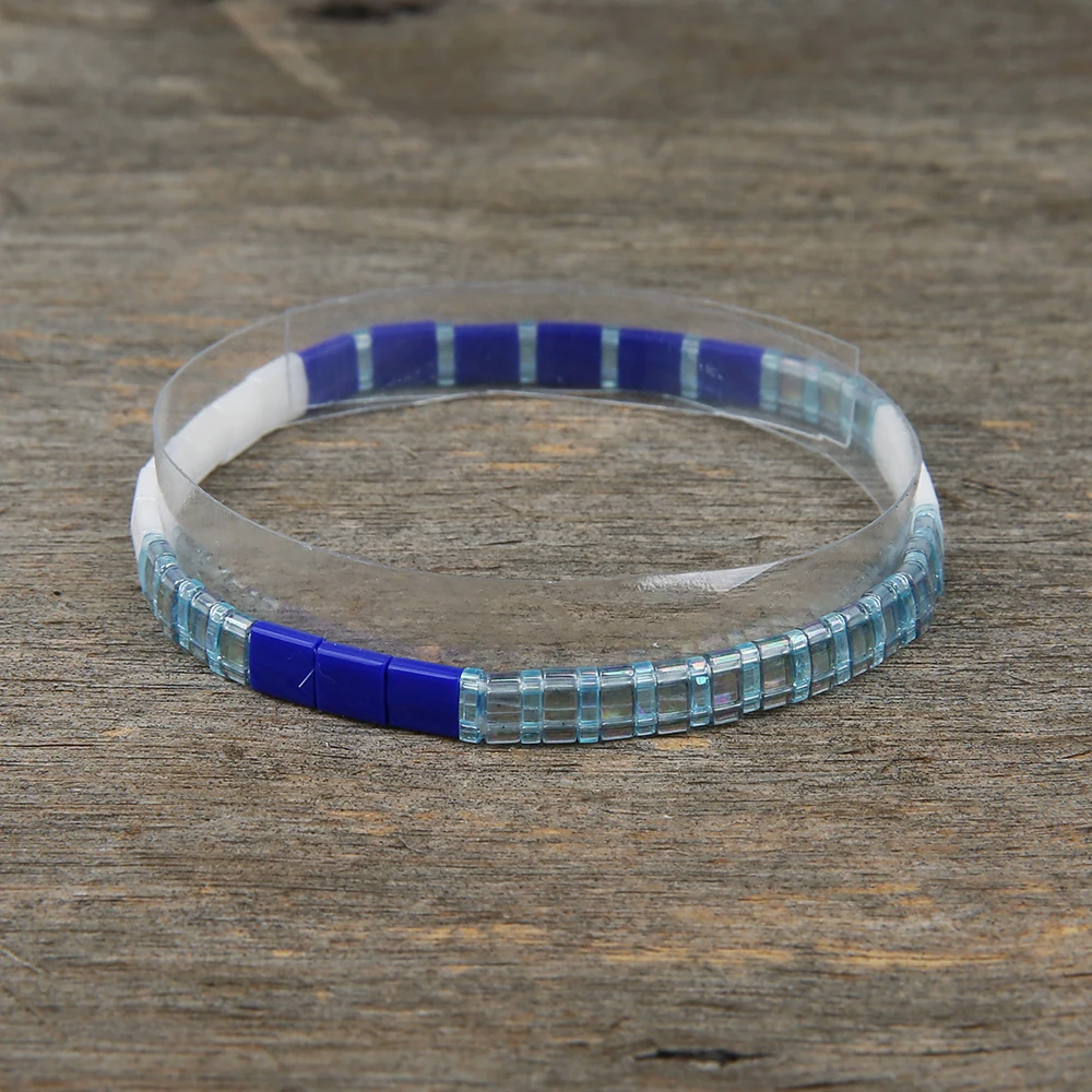 OAIITE 2boho Tila Beads браслет Pulseira Mujer женские MIYUKI браслеты ювелирные изделия Радуга Красочные богемные летние Beac