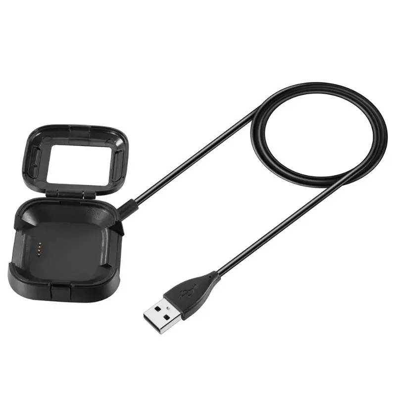 Зарядное устройство Док-станция адаптер 1 м USB кабель для Fitbit Versa 2 Smartwatch зарядное устройство коробка высокое качество