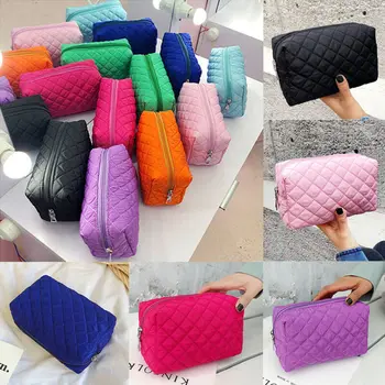 

New Women Multifunction Travel Portable Cosmetic Bag Makeup Case Pouch Toiletry Organizer Storage Black Blue Pink Purple Orange