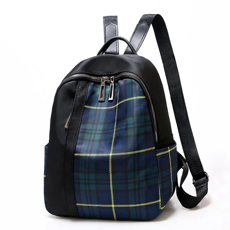 High Capacity Women Backpack Waterproof Oxford Women Backpack School Bag Zipper For Teenagers Girls Multifunctional New Backpack - Цвет: Синий
