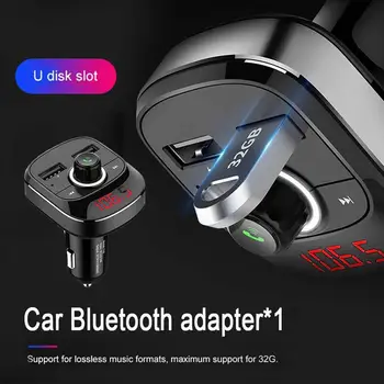 

Car MP3 Music Player Bluetooth 4.1 FM Transmitter Kit Hands-Free 3.1A Dual USB Car Charger Support TF card and U disk MP3 Player