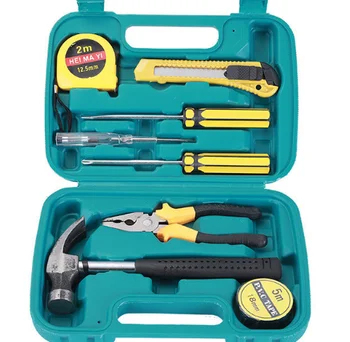 

A9pcs/set Auto Repair Tool Kit screwdriver nail hammer Toolbox Combination Suit Hardware Car Repair Tools