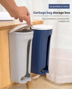 

Garbage Bag Storage Box Wall Hanged Garbage Bag Storage Rack Kitchen Bathroom Plastic Bag Nordic Style Shoe Cover Storage Boxes
