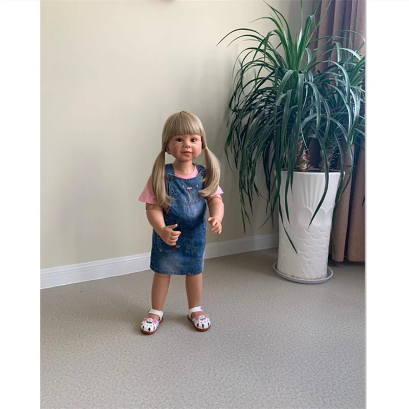 87 см Reborn Baby Girl Bonecas Bebes Reborn Menina Princess Toy Full Silicone Inteiro Baby Reborn BJD рождественские подарки