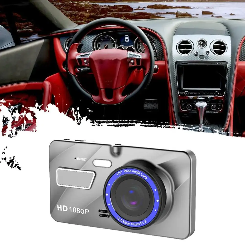 4 Inch Double Recording Hd Driving Recorder Reversing Image Driving Recorder 4 Inch Auto Parts Camera