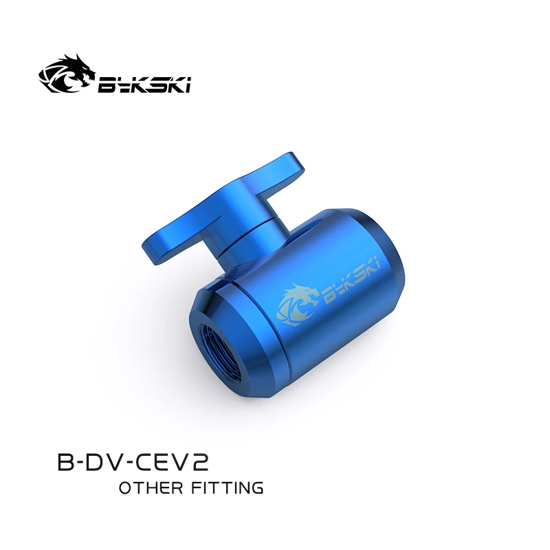 Válvula g1 do Parafuso da Mão de Refrigeração da Água de Bykski B-dv-cev2 pc para o Tubo Duro Que Refrigera a Água-cor do Corpo Inteiro da Torneira Encaixe do Refrigerador de Água Ventiladores e resfriadores - Imagem 4
