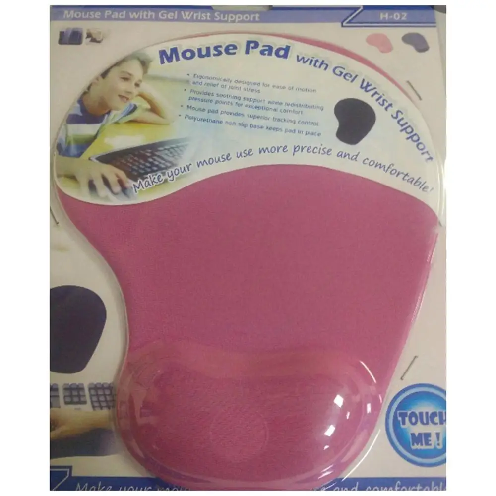 Pink Мышь, подставка под запястье, эргономичная, U стиль, силикагель, мышь, подставка под запястье, коврик для ноутбука, ПК, компьютера,, Прямая поставка - Цвет: Pink