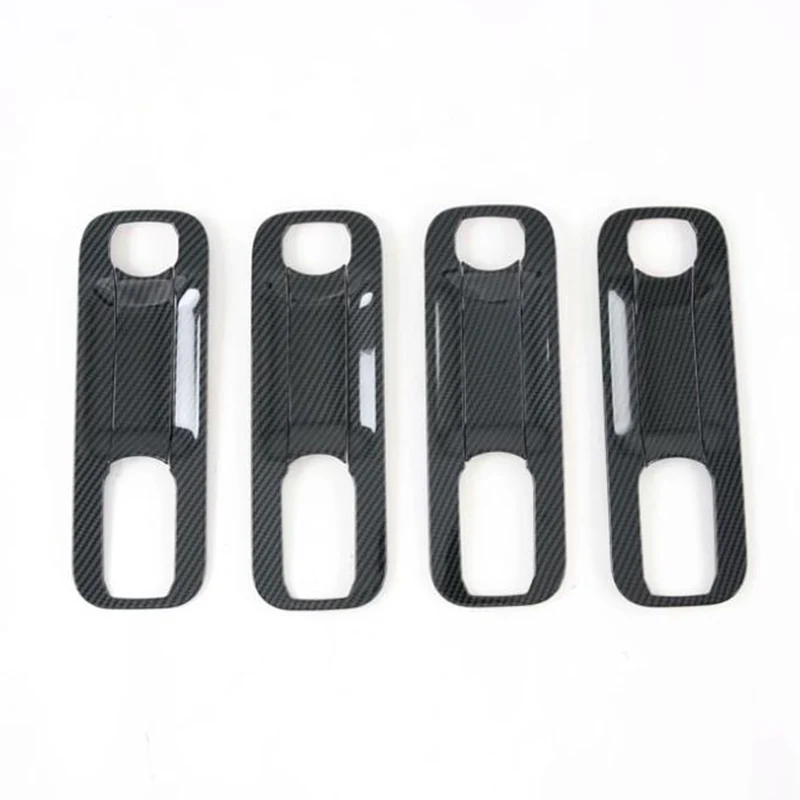 Защитные чехлы для ручек и дверей автомобиля из углеродного волокна