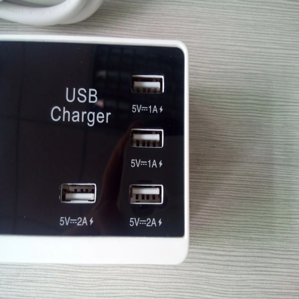 Блок питания 4 порта USB 2AC розетки USB розетка умная удлинитель патрона розетка Кнопка питания Защита от перенапряжения
