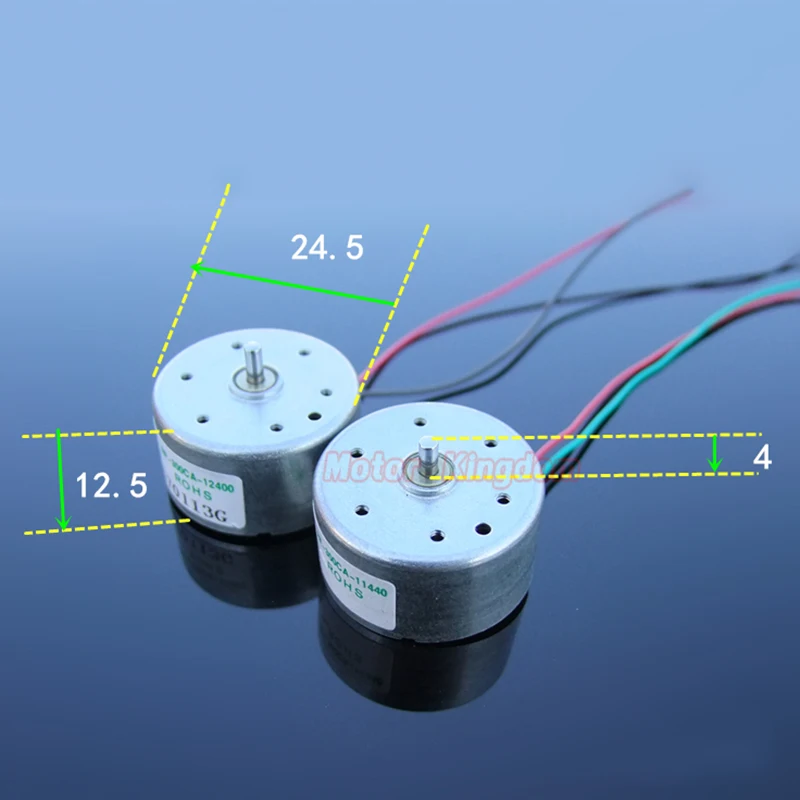 Мини 300 Солнечный двигатель RF 300CA DC 3V ~ 6V 4500RPM микро 24mm круглый шпиндель мотор для