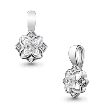 

Suspension classical AQUAMARINE with cubic, silver 925