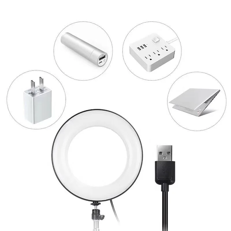  BePotofone Photo Studio Phone Video mini desktop table LED Ring Light 5500K 50cm height Photography - 32921236410