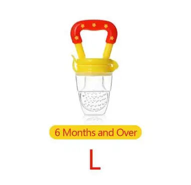Yellow L Силиконовый Рюкзак-переноска Соска-пустышка для детей ясельного возраста соска для еда, фрукты Nibler пустышка соска для кормления ребенка - Цвет: Yellow L