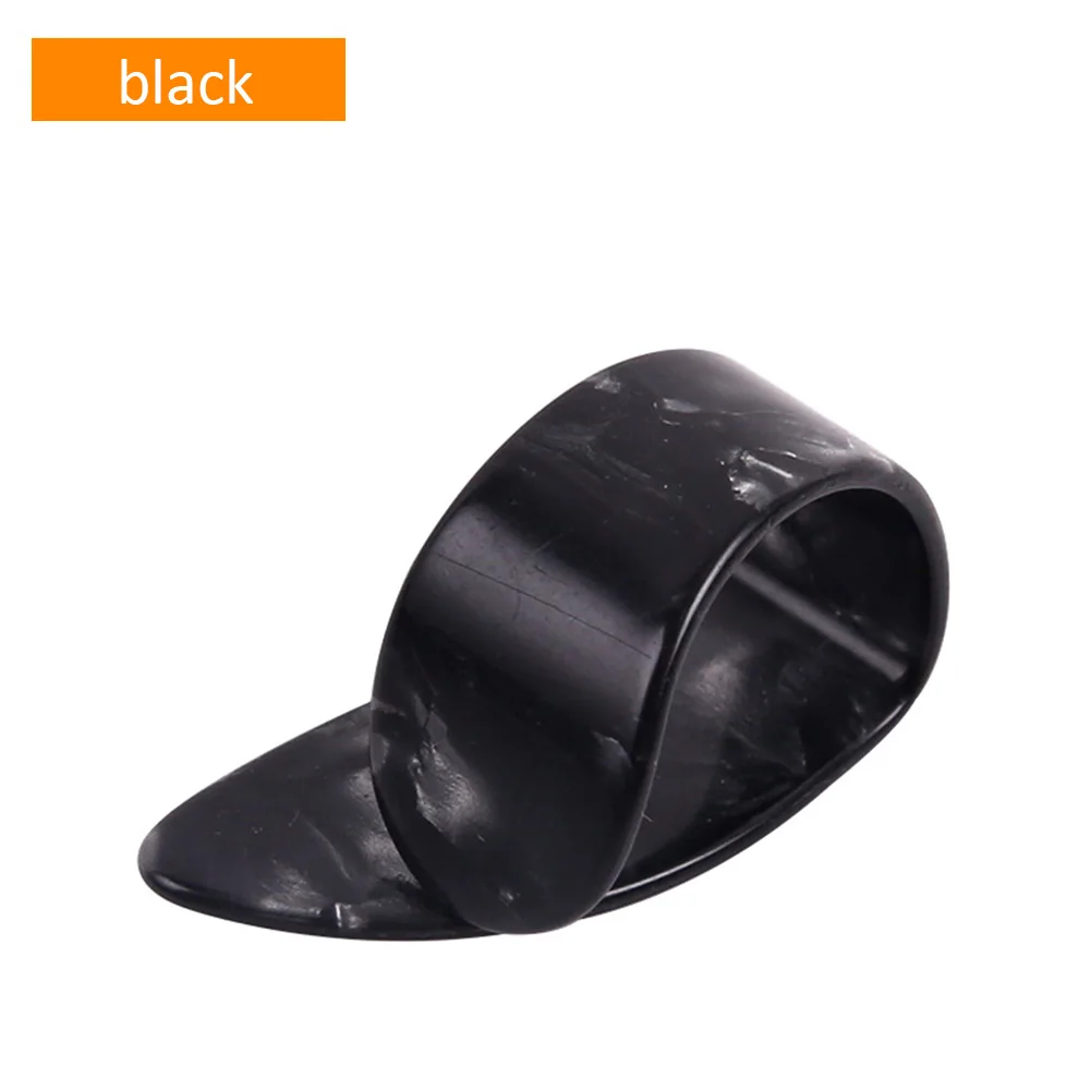 Black 1 шт. гитарный медиатор с большим пальцем для акустической электрической гитары, толщина баса 1,2 мм - Цвет: Black