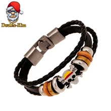 Кожаный браслет Пираты, веревка, рок, хип-хоп, рок, уличная культура, из искусственной кожи, веревка, мужской браслет, модные трендовые мужские ювелирные изделия, подарок