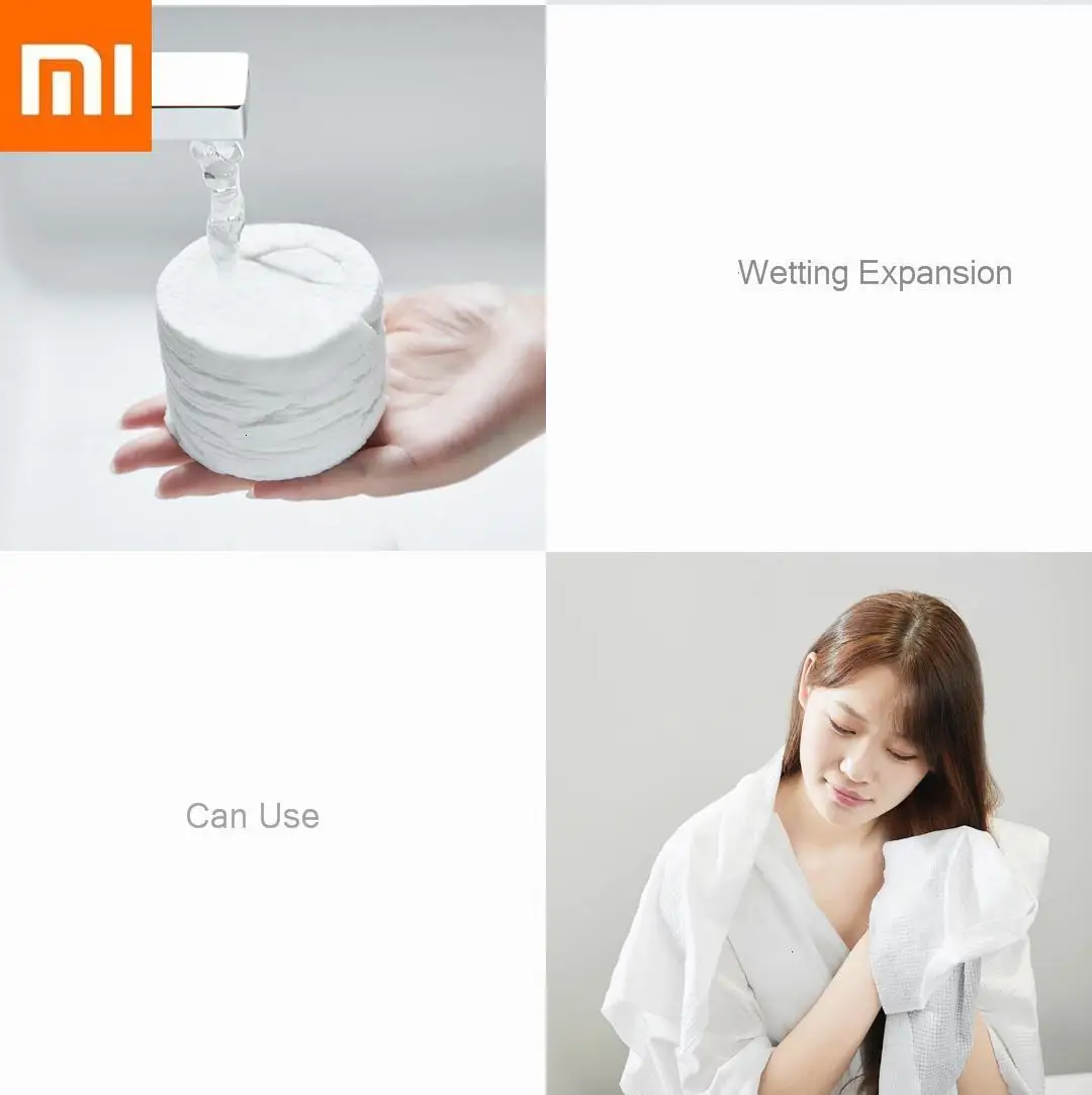 Для путешествий Xiaomi сжатое полотенце банное растительное волокно мягкое