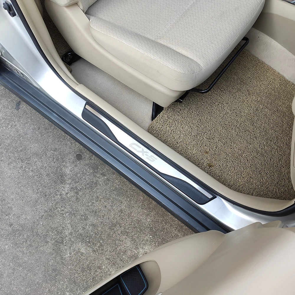 Для Mazda Cx5 2021 2020 Авто Накладка для укладки волос порога Защитная крышка рулевого