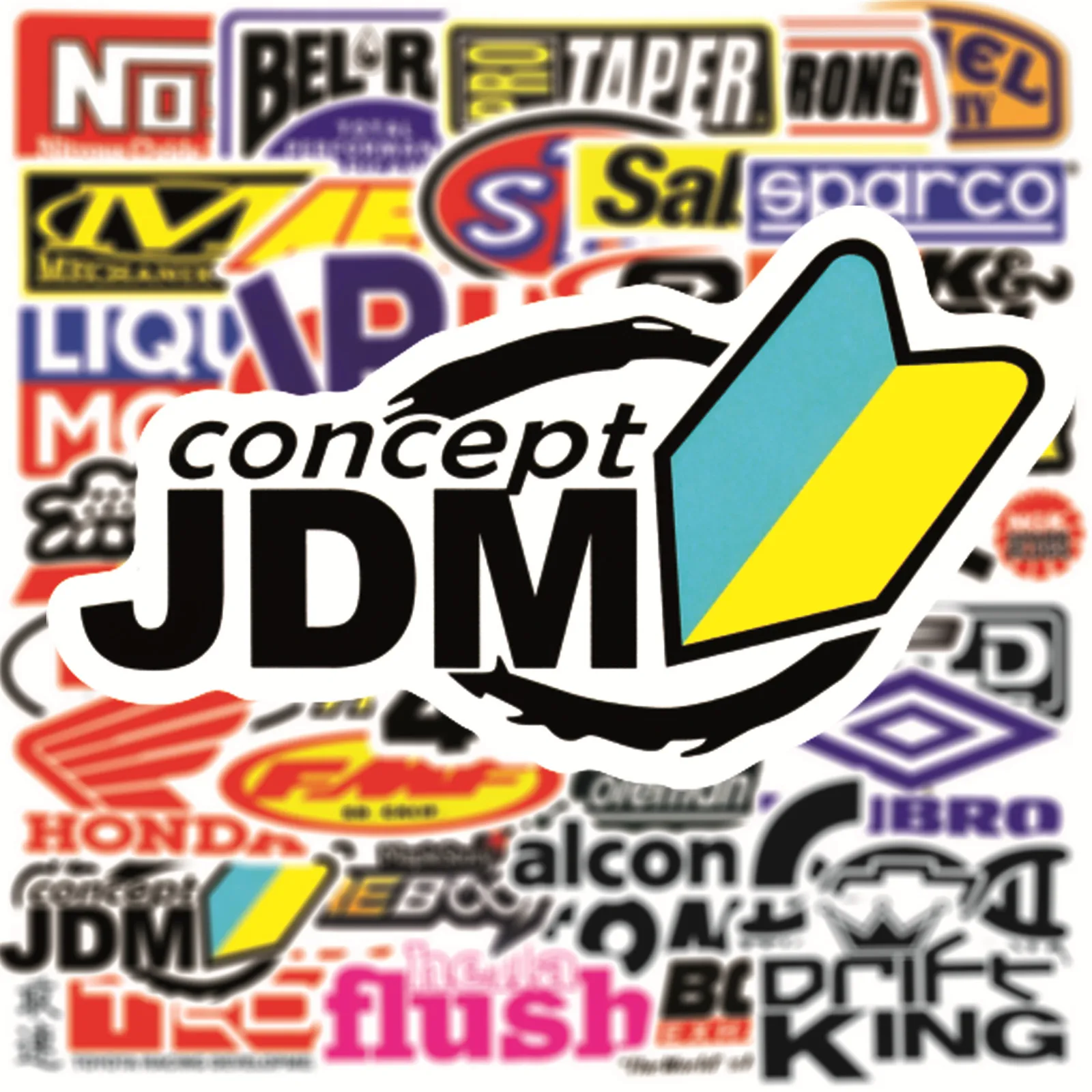 

Стикеры с логотипом Jdm гоночного мотоцикла, 10/30/50/100 шт.