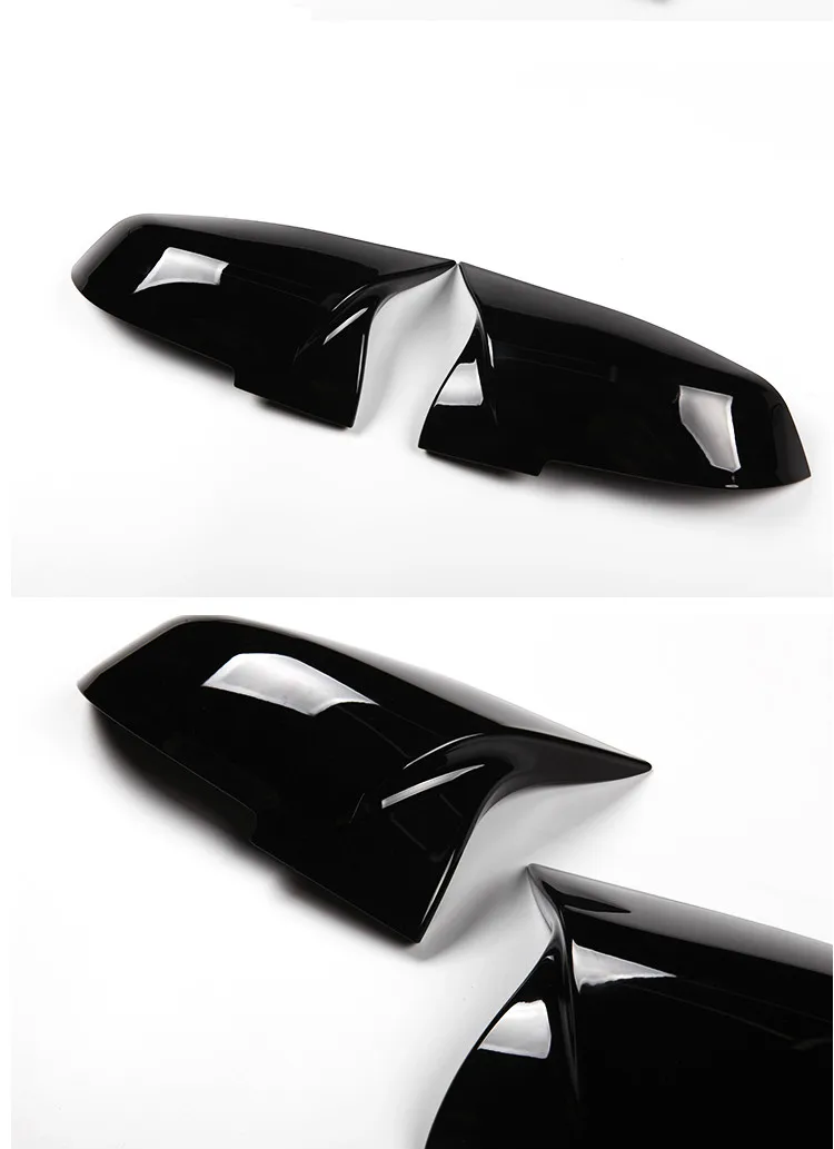 2 pieces Rearview Mirror Cover Cap Carbon Black for BMW Series 1 2 3 4 X M 220i 328i 420i F20 F21 F22 F23 F30 F32 F33 F36 X1