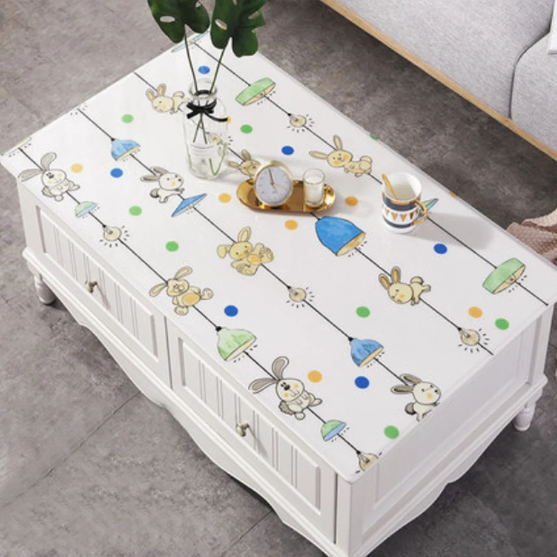 ПВХ скатерть водостойкая покрытие стола из розового золота маслостойкая