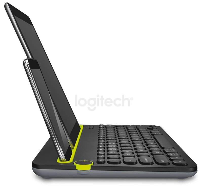 Logitech K480 мульти-устройства Bluetooth клавиатура ультра-тонкая Портативный телефона Pad держатель Мини клавиатура Windows MacOS для iOS и Android