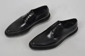 

Men Shoes Genuine Leather Air Cushion Shoes Genuine Leather Comfortable Leather Shoes Seven-point Massage Shoes Cow Leather