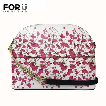 

Beautiful Snowberry Fabric Pattern Women Fashion Casual Crossbody Bag Ladies Pu Leather Shell Bag Female Shopping Handbag