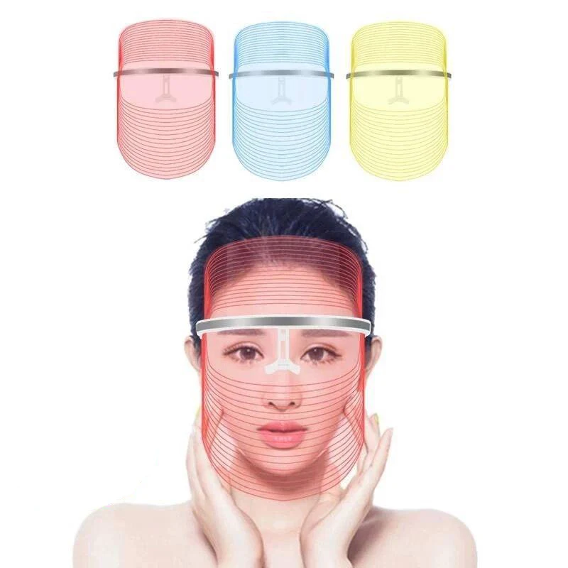 

Clear Facial Mask LED Light Therapy Face Mask Photon Therapy Anti-aging Acne Wrinkle Removal Beauty Led Mask