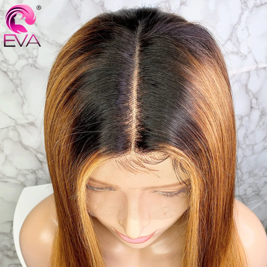 Эва (этиленвинилацетат) с эффектом деграде (переход от Синтетические волосы на кружеве человеческих волос парики 13x6 Синтетические волосы