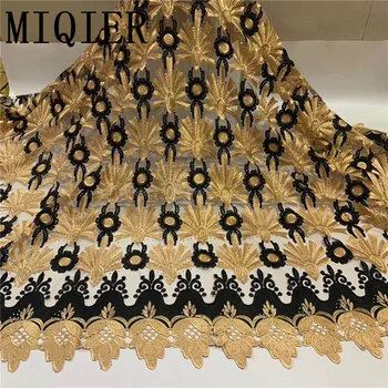

MIQIER 2020 High Quality African nigerian Lace Fabric Wedding Party Dress fabric for sewing French Tulle lace Embroidered DFN180