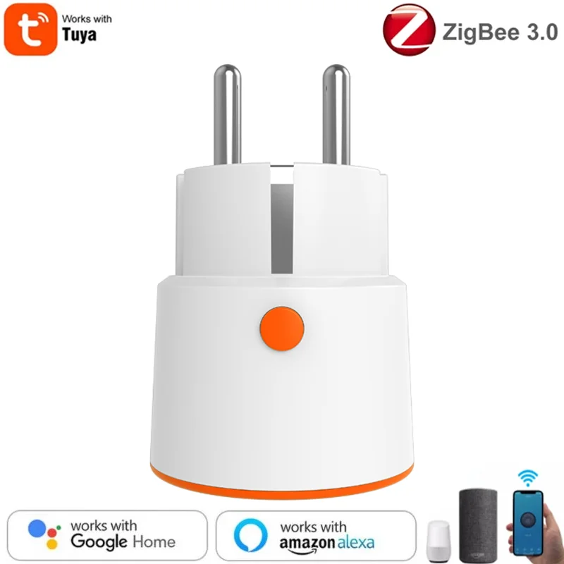 Смарт-розетка Zigbe 16 А с монитором питания | Электроника