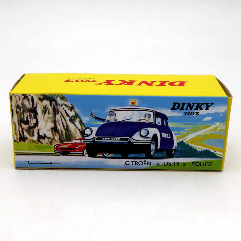 Atlas 1:43 Dinky игрушки 501 Citroen DS 19 полиция модели литья под давлением коллекция Авто подарок