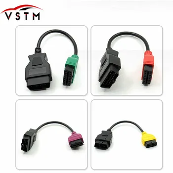 

4PCS/lot High Quality for fiatecuscan OBD2 Connector Diagnostic Cable For Fiat ECU Scan MultiECUScan Cable for Fiat for Lancia