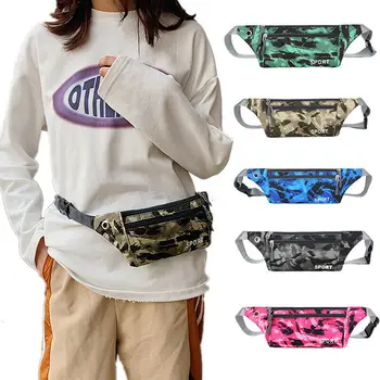 

Fashion Unisex Waist Belt Wallet Bum Bag Camouflage Waist Pack Running Pouch Key Mobile Money Bags Sport Waterproof Waist Pack