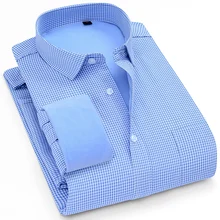 Модный бренд Camisa Masculina, рубашка с длинным рукавом, Зимняя Теплая мужская клетчатая приталенная дизайнерская официальная повседневная мужская рубашка, плюс размер