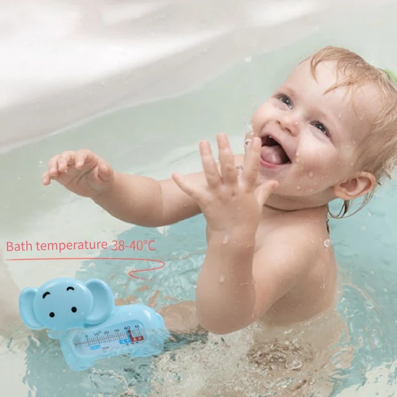 Детский водяной термометр для ванны для новорожденных, маленький измеритель температуры воды в виде слона, детские игрушки, термометр для ванны