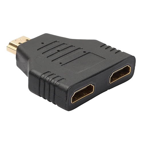 HDMI Adapter Male to 2 Female 1 in 2 Out Splitter Cable Converter Adapter for LCD HDTV Projector Adapter 480i 720P 1080i 1080P