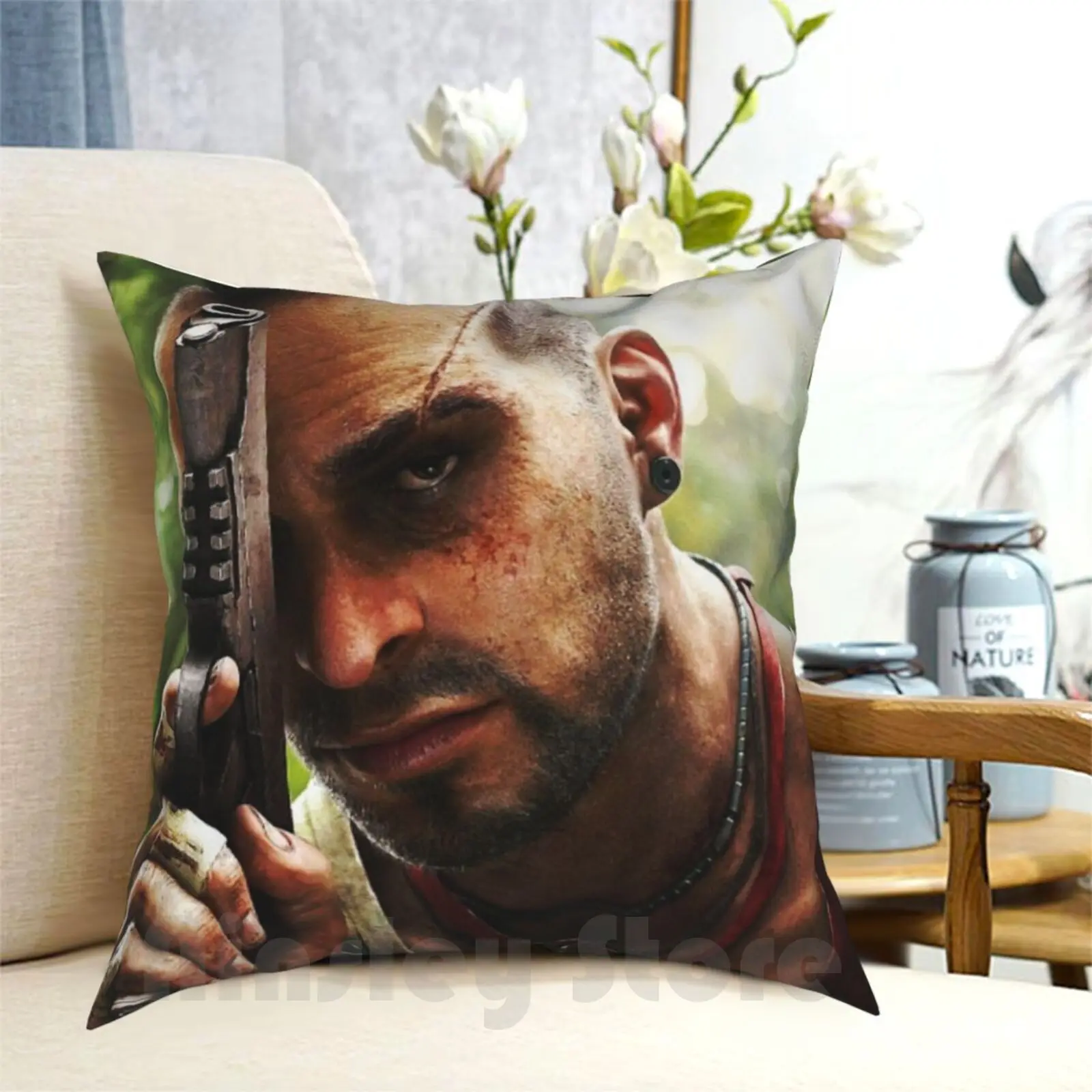 Federa Vaas Stampata Cuscino Da Tiro Morbido Per La Casa Vaas Pmma Michael Mando Far Cry Far Cry 3 Videogiochi Gioco Di Gioco